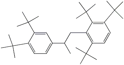 1-(2,3,6-Tri-tert-butylphenyl)-2-(3,4-di-tert-butylphenyl)propane Struktur