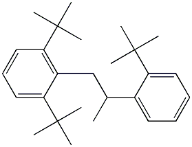 1-(2,6-Di-tert-butylphenyl)-2-(2-tert-butylphenyl)propane Struktur