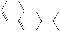 3,4,4a,5,6,7-Hexahydro-6-isopropylnaphthalene Struktur