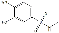 4-Amino-3-hydroxy-N-methylbenzenesulfonamide Struktur