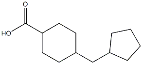 4-(Cyclopentylmethyl)cyclohexanecarboxylic acid Struktur