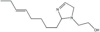 2-(5-Octenyl)-3-imidazoline-1-ethanol Struktur