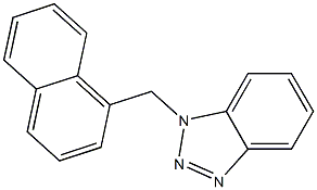 1-[(1-Naphtyl)methyl]-1H-benzotriazole Struktur