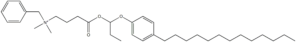 N,N-Dimethyl-N-benzyl-N-[3-[[1-(4-tridecylphenyloxy)propyl]oxycarbonyl]propyl]aminium Struktur