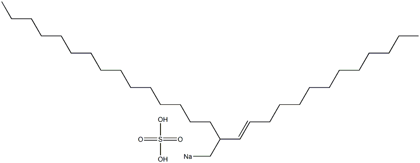 Sulfuric acid 2-(1-tridecenyl)heptadecyl=sodium ester salt Struktur