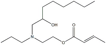 Crotonic acid 2-[N-(2-hydroxyoctyl)-N-propylamino]ethyl ester Struktur