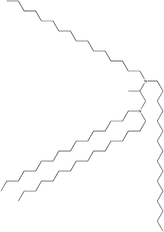 N,N,N',N'-Tetrahexadecyl-1,2-propanediamine Struktur