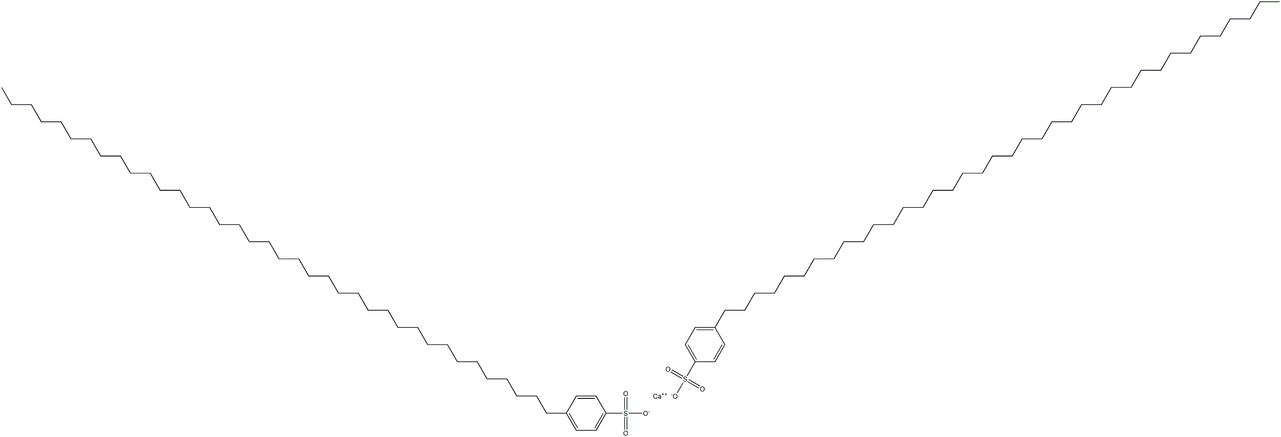 Bis[4-(octatriacontan-1-yl)benzenesulfonic acid]calcium salt Struktur