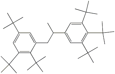 1-(2,3,5-Tri-tert-butylphenyl)-2-(3,4,5-tri-tert-butylphenyl)propane Struktur