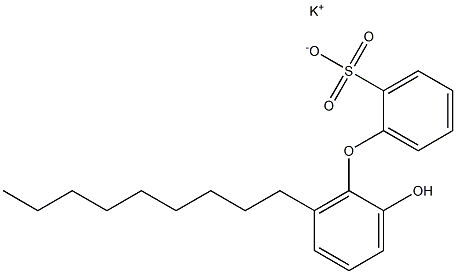 2'-Hydroxy-6'-nonyl[oxybisbenzene]-2-sulfonic acid potassium salt Struktur