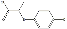 2-(4-Chlorophenylthio)propionyl chloride Struktur