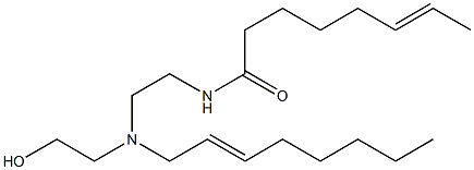 N-[2-[N-(2-Hydroxyethyl)-N-(2-octenyl)amino]ethyl]-6-octenamide Struktur