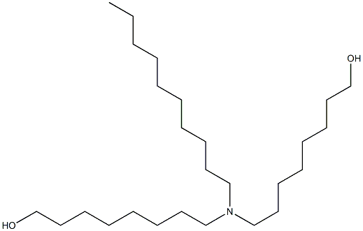 8,8'-(Decylimino)bis(1-octanol) Struktur