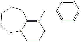 1-Benzyl-2,3,4,6,7,8,9,10-octahydropyrimido[1,2-a]azepine-1-ium Struktur