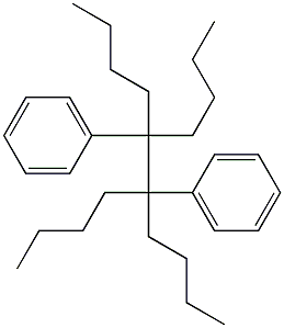 5,6-Dibutyl-5,6-diphenyldecane Struktur