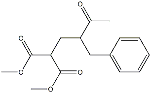 2-(2-Benzyl-3-oxobutyl)propanedioic acid dimethyl ester Structure