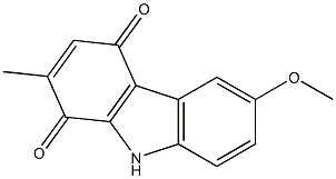 6-Methoxy-2-methyl-9H-carbazole-1,4-dione Struktur