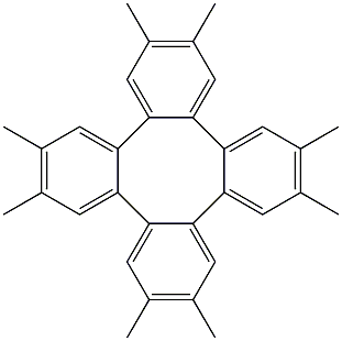 2,3,6,7,10,11,14,15-Octamethyltetraphenylene Struktur