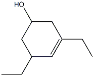 3,5-Diethyl-3-cyclohexen-1-ol Struktur