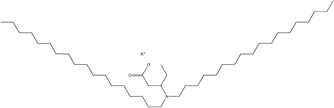 3-(Dioctadecylamino)valeric acid potassium salt Struktur