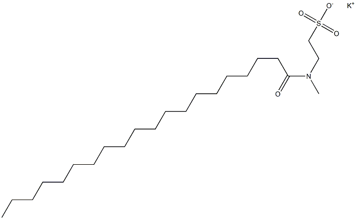 N-(1-Oxoicosyl)-N-methyltaurine potassium salt Struktur