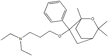 1,3,3-Trimethyl-6-phenyl-6-[3-(diethylamino)propoxy]-2-oxabicyclo[2.2.2]octane Struktur