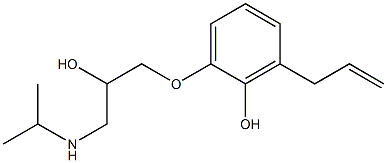 2-[2-Hydroxy-3-[(1-methylethyl)amino]propoxy]-6-(2-propenyl)phenol Struktur