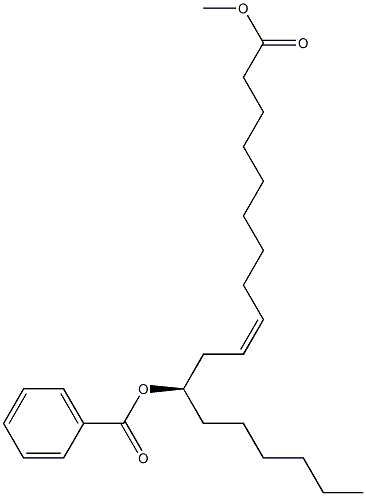 [R,Z,(+)]-12-Benzoyloxy-9-octadecenoic acid methyl ester Struktur