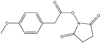 4-Methoxybenzeneacetic acid succinimidyl ester Struktur