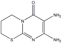 7,8-Diamino-3,4-dihydro-2H,6H-pyrimido[2,1-b][1,3]thiazin-6-one Struktur