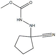 2-(1-Cyanocyclopentyl)hydrazine-1-carboxylic acid methyl ester Struktur