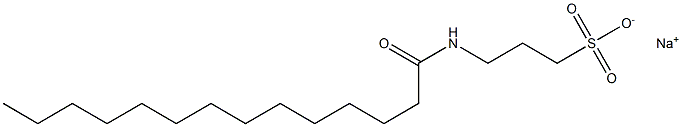 3-Tetradecanoylamino-1-propanesulfonic acid sodium salt Struktur