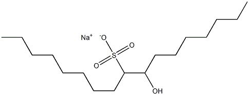 8-Hydroxyheptadecane-9-sulfonic acid sodium salt Struktur