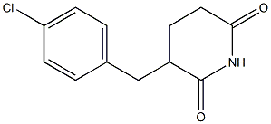 3-(4-Chlorobenzyl)piperidine-2,6-dione Struktur