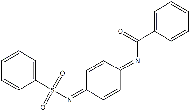 N-Benzoyl-N'-phenylsulfonyl-p-benzoquinone diimine Struktur