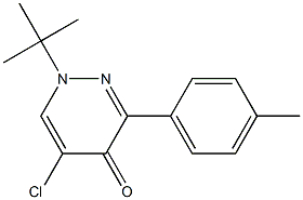 1-(tert-Butyl)-5-chloro-3-(p-tolyl)-pyridazin-4(1H)-one Struktur