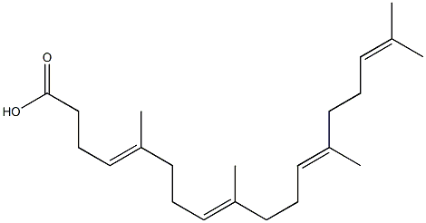 5,9,13,17-Tetramethyl-4,8,12,16-octadecatetraenoic acid Struktur