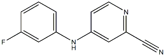 4-(3-Fluorophenylamino)pyridine-2-carbonitrile Struktur