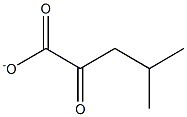 4-Methyl-2-oxovaleric acidanion Struktur