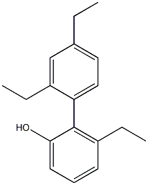 3-Ethyl-2-(2,4-diethylphenyl)phenol Struktur