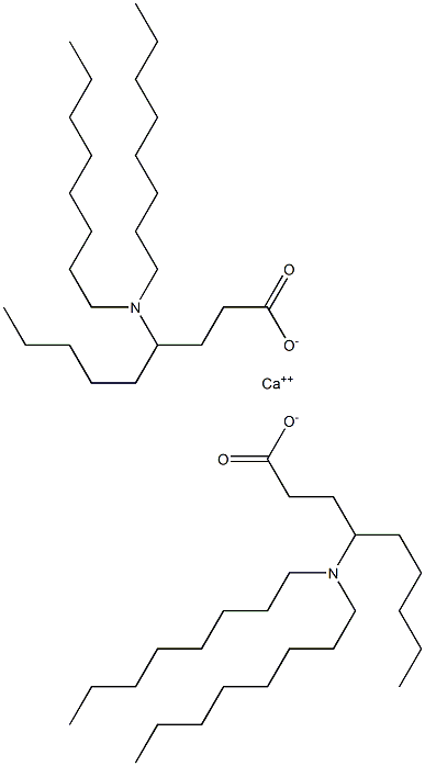 Bis[4-(dioctylamino)nonanoic acid]calcium salt Struktur