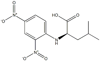 (R)-2-[(2,4-Dinitrophenyl)amino]-4-methylpentanoic acid Struktur