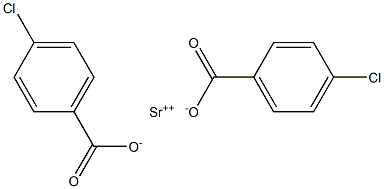 Bis(4-chlorobenzoic acid)strontium salt Struktur