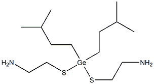 2,2'-[(Diisopentylgermylene)bisthio]bis(ethanamine) Struktur