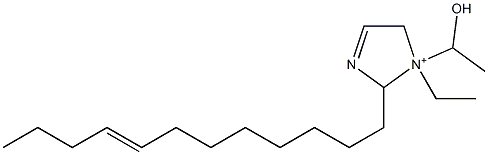 2-(8-Dodecenyl)-1-ethyl-1-(1-hydroxyethyl)-3-imidazoline-1-ium Struktur