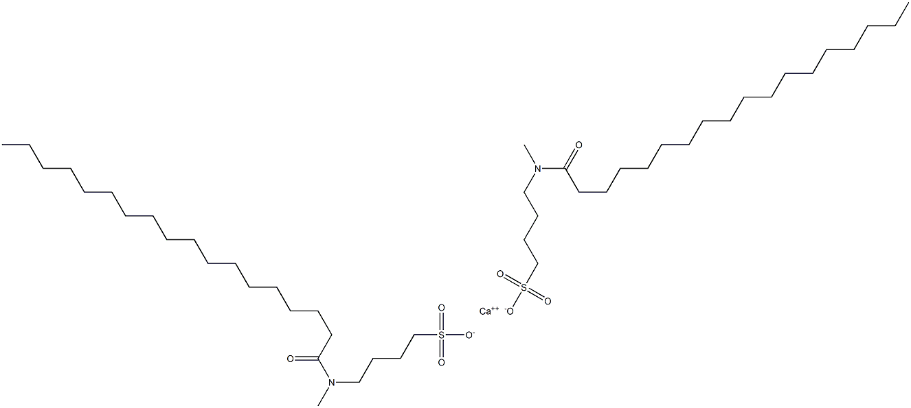 Bis[4-(N-stearoyl-N-methylamino)-1-butanesulfonic acid]calcium salt Struktur