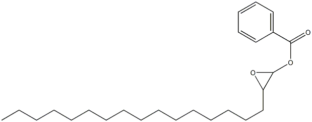 Benzoic acid 1,2-epoxyoctadecan-1-yl ester Struktur