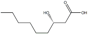 [S,(+)]-3-Hydroxynonanoic acid Struktur