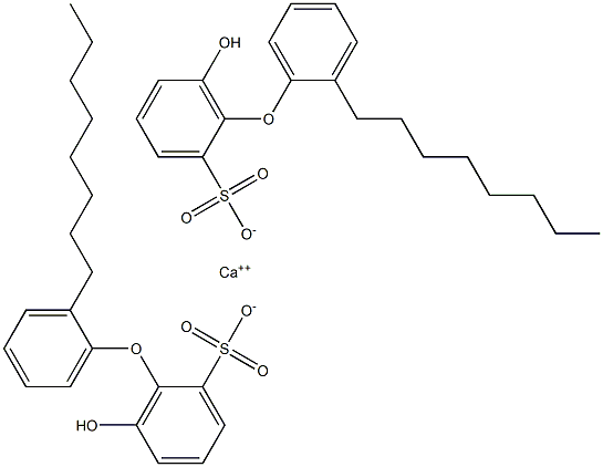 Bis(6-hydroxy-2'-octyl[oxybisbenzene]-2-sulfonic acid)calcium salt Struktur