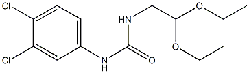 1-(3,4-Dichlorophenyl)-3-(2,2-diethoxyethyl)urea Struktur